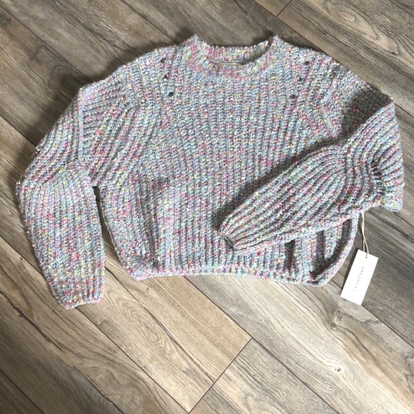 Bulky cropped sweater - Picture 6 of 7